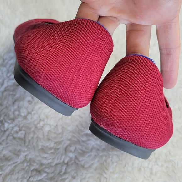 Rothy's Red Ballet Flats with Minimalist Design - Picture 5 of 8